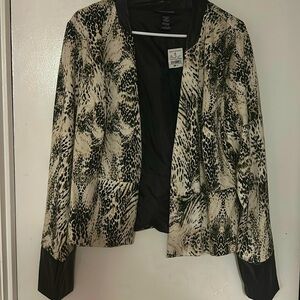 Animal Print Blazer